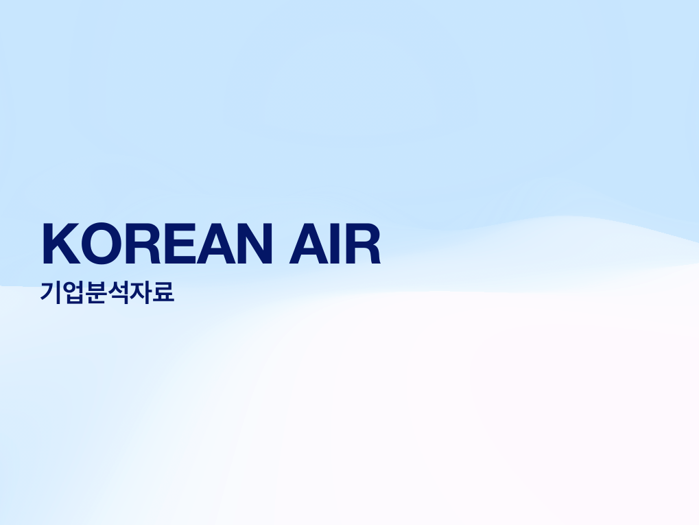 대한항공 기업분석